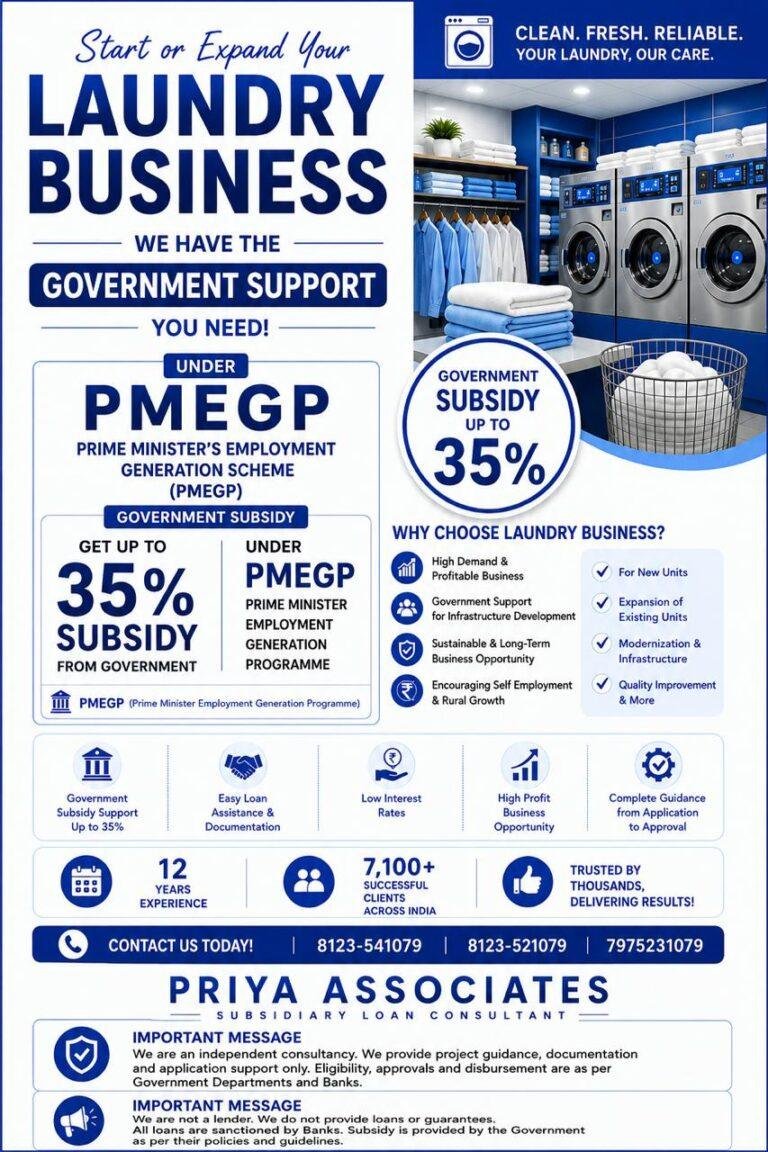PMEGP Brochure 6 Priya Associates
